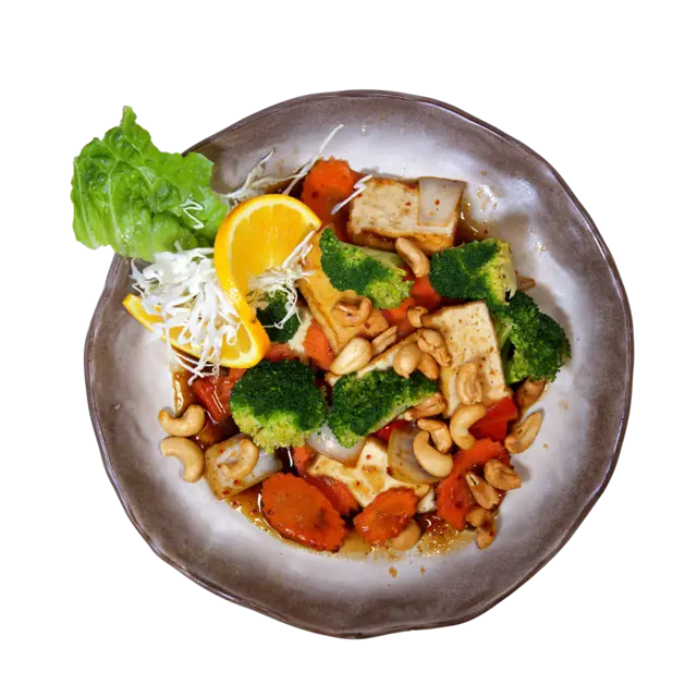 Pad Thai — stir-fried rice noodles with shrimp, egg, bean sprouts and ground peanuts